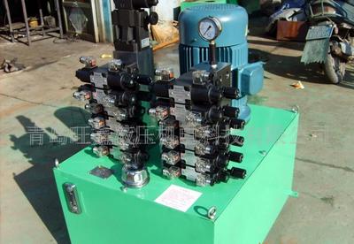 青島旺鑫生產[塑料機械液壓站、快速換網液壓站、三輥液壓站]